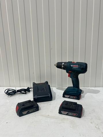 Bosch GSR 18V-21 | Incl. 3x 2.0Ah Accu + Lader – Topstaat! beschikbaar voor biedingen