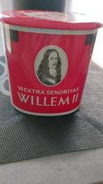 Vintage blik sigaren Willem II senoritas, Ophalen of Verzenden, Zo goed als nieuw