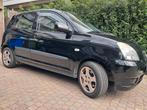 Nette zwarte Kia Picanto 1.0  2006 met airco, Auto's, Kia, Voorwielaandrijving, Metallic lak, Stof, 836 kg