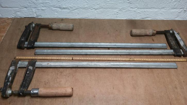 3 zware lange gegoten lijmtangen, Doe-het-zelf en Verbouw, Gereedschap | Handgereedschap, Gebruikt, Ophalen of Verzenden