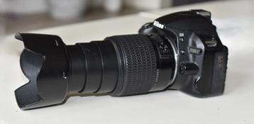 Nikon D3100 met lens nikkor af s 55-200mm F4-5.6G ED  beschikbaar voor biedingen