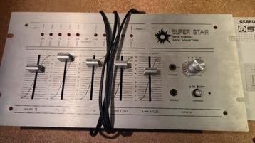 Super Star SM 1050L Mix Master vintage DJ mixer met handleid beschikbaar voor biedingen