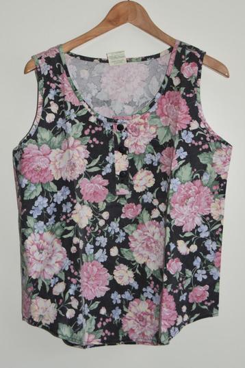 Romantische Nature Earth top met bloemen maat L zgan beschikbaar voor biedingen