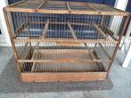 grote houten oude vogelkooi, Ophalen of Verzenden