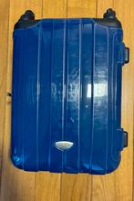 Rolkoffertje blauw, Sieraden, Tassen en Uiterlijk, Koffers, Wieltjes, Gebruikt, 50 tot 60 cm, Hard kunststof