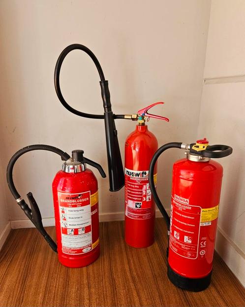 3x brandblusser, Huis en Inrichting, Brandblussers en Brandkasten, Gebruikt, Brandblusser, Ophalen