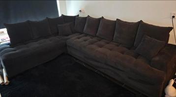 Hoekbank zwart beschikbaar voor biedingen