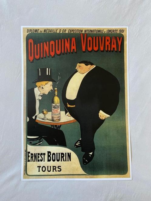 Quinquina Vouvray, Verzamelen, Merken en Reclamevoorwerpen, Zo goed als nieuw, Reclamebord, Ophalen of Verzenden