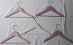 5 kledinghangers hout voor kinderkleding roze wit, Ophalen, Gebruikt, Overige typen