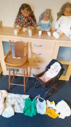 Oude Poppen grote set., Ophalen, Gebruikt, Pop, Levensecht of Reborn