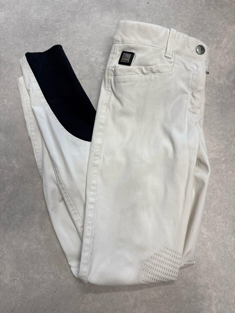 Equiline rijbroek wit kniegrip 34, Dieren en Toebehoren, Paardrijkleding, Dressuur, Zo goed als nieuw, Dames, Onderkleding