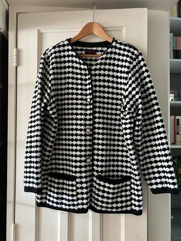 Zwart-wit dames vest/jasje  mt Xxl beschikbaar voor biedingen