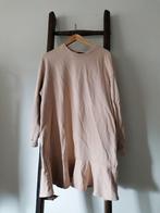 Sweater jurk ruches M 38, Ophalen of Verzenden, Zo goed als nieuw, Maat 38/40 (M), Beige