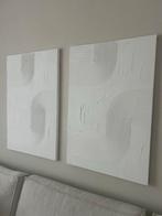 Moderne witte wanddecoratie set, Antiek en Kunst, Kunst | Schilderijen | Abstract, Ophalen of Verzenden