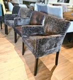 Set 4 eetkamerstoel van €1879 nu voor € 459,-,, Ophalen, Zo goed als nieuw, Eén, Stof