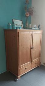 Tv Kast / Meubel Kleur Teak televisie achter deur. Gratis, Ophalen, Gebruikt, 25 tot 50 cm, Minder dan 100 cm