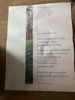 Poëzie poster poëzieposter Anton Korteweg, Ophalen of Verzenden, A1 t/m A3, Overige onderwerpen, Rechthoekig Staand
