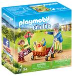 PLAYMOBIL 70194 Oma met Rollator 20 delig, Kinderen en Baby's, Speelgoed | Playmobil, Nieuw, Complete set, Ophalen of Verzenden