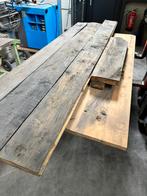 Oude eiken planken, keerschot, barnwood, tafelblad, 250 cm of meer, Gebruikt, Ophalen of Verzenden, Planken