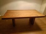 Eettafel massief teak 2 l x 1b x 80 h, Ophalen, Gebruikt, 100 tot 150 cm, Teakhout