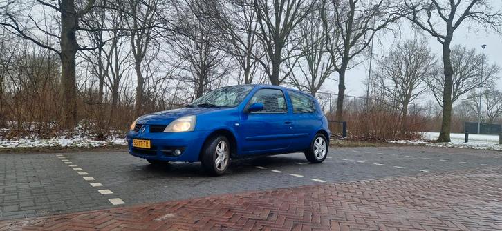 Renault Clio campus 1.2 55KW E3 2007 Blauw km stand 214.000, Auto's, Renault, Particulier, Clio, Benzine, C, Hatchback, Handgeschakeld