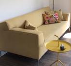 Mooie Design on stock bank geel wollen stof, Ophalen, Driepersoons, 75 tot 100 cm, Zo goed als nieuw