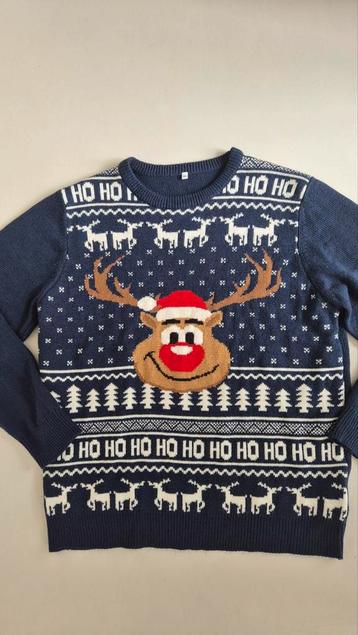 ZGAN! KERSTTRUI HEREN BLAUW  MT XXL beschikbaar voor biedingen