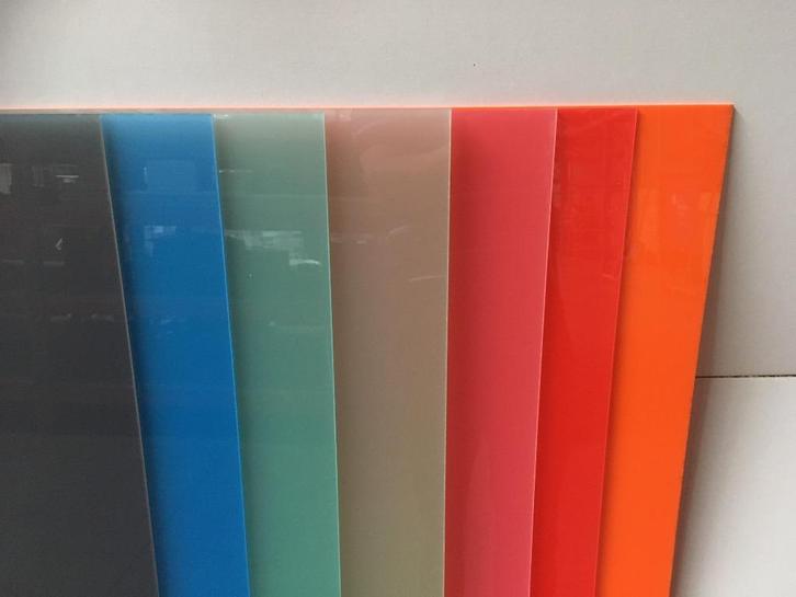 Kunststofpanelen | acryl | in diverse kleuren | 3 of 4mm, Hobby en Vrije tijd, Overige Hobby en Vrije tijd, Zo goed als nieuw