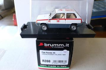 fiat panda 45 rode kruis brummr398 1/43 van 32,95 nu 12 euro beschikbaar voor biedingen