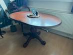 Uitschuifbare eettafel ovaal antiek massief hout, Ophalen