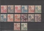 Nederlands Indië 1913. NVPH 115 t/m 128, Gestempeld., Verzenden, Gestempeld, Nederlands-Indië