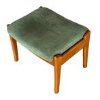 Vintage Farstrup voetsteun voetenbank poef Deens ontwerp, Hout, Minder dan 50 cm, Gebruikt, Vintage