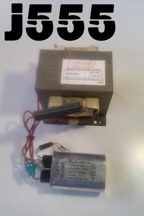 2kV hoogspanning transformator MD-903EMR-1 met 1,05uF conden, Hobby en Vrije tijd, Elektronica-componenten, Gebruikt, Ophalen of Verzenden