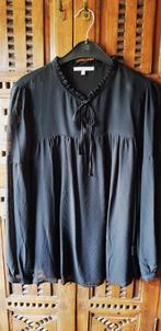Zwarte blouse voile Oliver Bonas maat Large, Zwart, Maat 42/44 (L), Nieuw, Ophalen of Verzenden