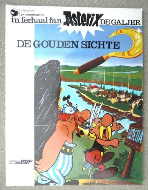 in ferhaal fan Astrix de Galjer de gouden sichte (Fries)., Boeken, Stripboeken, Gelezen, Eén stripboek, Ophalen of Verzenden