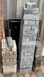 klinkers stenen terras opsluitbanden antraciet, Tuin en Terras, Tegels en Klinkers, Ophalen, Gebruikt, Beton, Klinkers