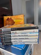 PlayStation 2 Games - Shrek 2, FIFA 09, Singstar, Ophalen, Gebruikt, Zonder controller, Met games