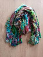 Brede kleurrijke luchtige sjaal shawl Kleurrijk breed, Ophalen of Verzenden, Zo goed als nieuw, Sjaal