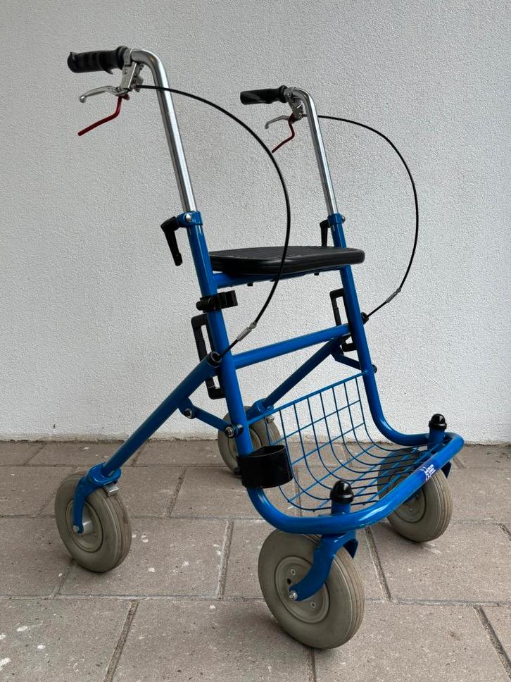 Blauwe Premis Rollator, Diversen, Rollators, Gebruikt, Opvouwbaar, Ophalen