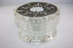 Oud glazen theelichtje met waxinelichtje houder, Antiek en Kunst, Ophalen of Verzenden