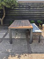 Leen Bakker 'Verdon' tuintafel met bijpassende bank, Ophalen, Gebruikt, 6 zitplaatsen, Bank