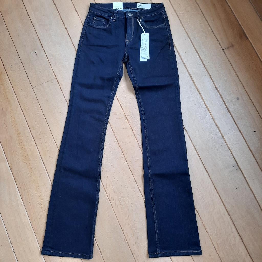 Esprit spijkerbroek Bootcut Medium Rise maat 27 x 34 - nieuw, Blauw, Nieuw, Ophalen of Verzenden, W27 (confectie 34) of kleiner