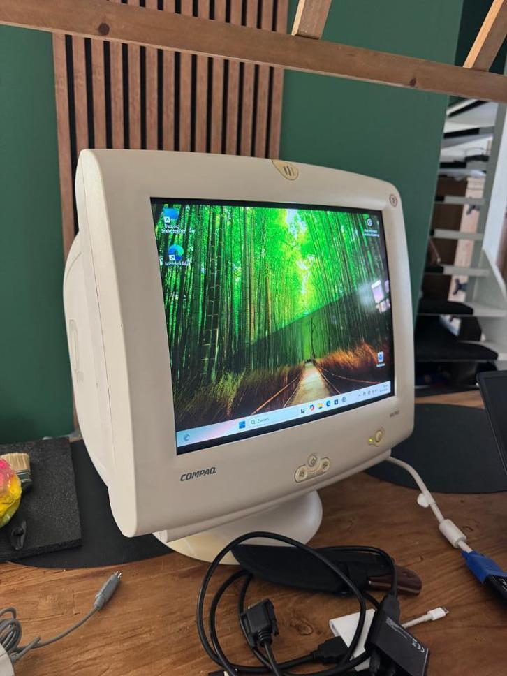 Compaq EV740 CRT Monitor – Perfect voor Retro Gaming!, Computers en Software, Monitoren, Gebruikt, 60 Hz of minder, VGA, Gaming
