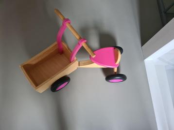 Houten bakfiets meisje beschikbaar voor biedingen