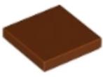 Lego Castle Stenen 5x 2x2 Plaat Tile Rood Bruin 3068B (NIEUW, Ophalen of Verzenden, Nieuw, Losse stenen, Lego