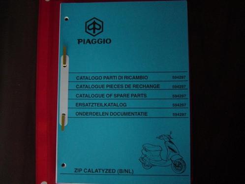 Piaggio Zip Calatyzed  2000 scooter onderdelen boek, Fietsen en Brommers, Handleidingen en Instructieboekjes, Zo goed als nieuw