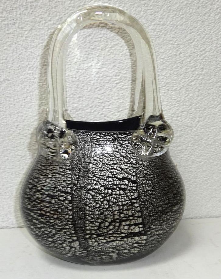 Murano Mazzega tas/vaas, Antiek en Kunst, Kunst | Designobjecten, Ophalen of Verzenden