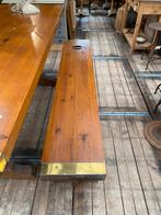 Stoere veranda set maritiem tafel banken grenen, Antiek en Kunst, Ophalen