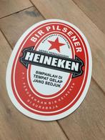 Reclamebordje Heineken's bier Retro 24,5 x33 cm plastic  6, Heineken, Ophalen of Verzenden, Zo goed als nieuw