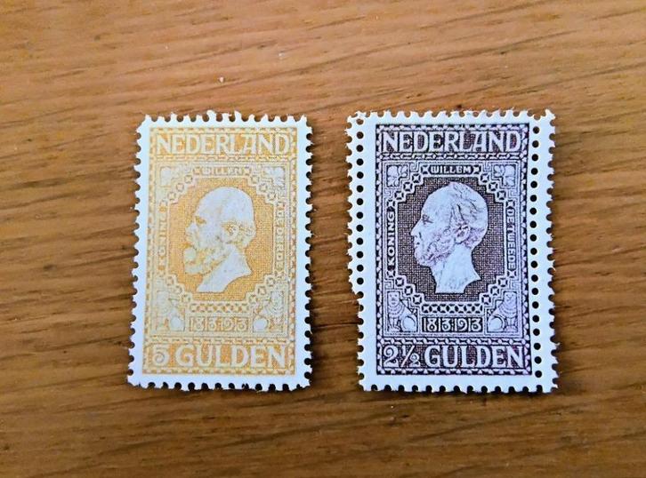 1913, NVPH 99 en 100 - FACSIMILE {C11}, Postzegels en Munten, Postzegels | Nederland, T/m 1940, Ophalen of Verzenden